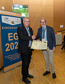 Hans-Peter Seidel (MPI) and Roberto Scopigno